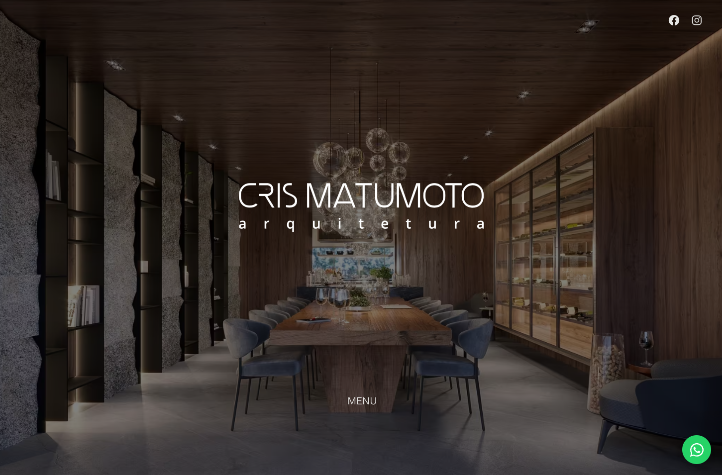 Site Institucional para Cris Matumoto Arquitetura