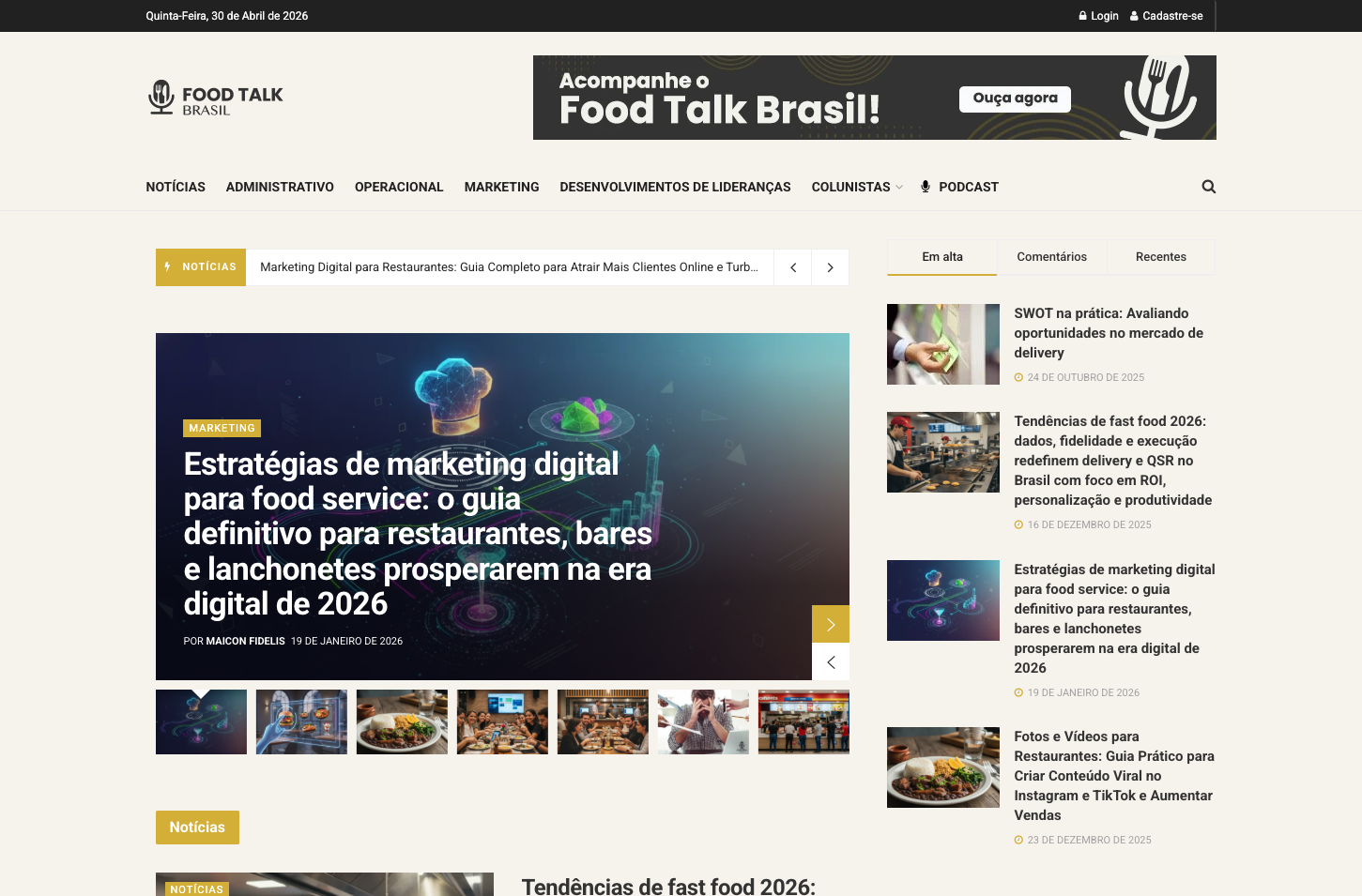 Portal Food Talk Brasil
